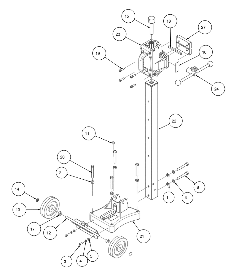 Section 07 Diagram and Parts List for 158425  MK Diamond Drill